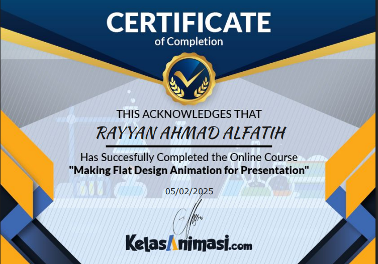 Sertifikat Animasi